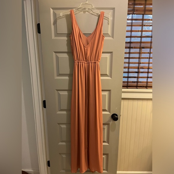 Show Me Your Mumu Kendall Maxi Dress Long - Rustic Mauve Crisp XS - Picture 5 of 8
